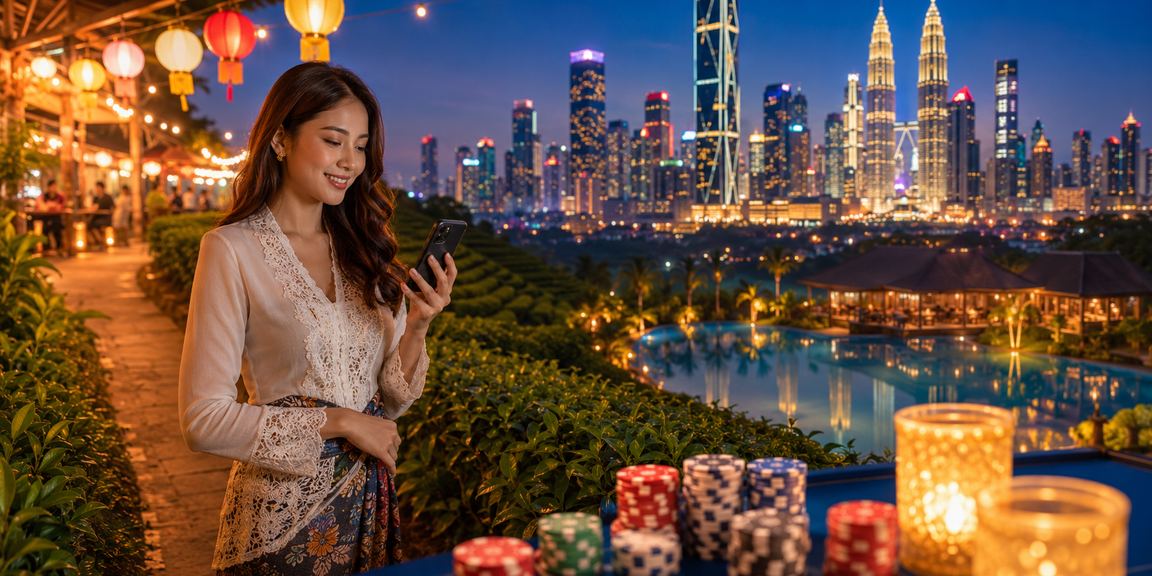 Pengguna Kuala Lumpur mengakses pertaruhan kriket 11zon melalui telefon pintar dengan paparan responsif